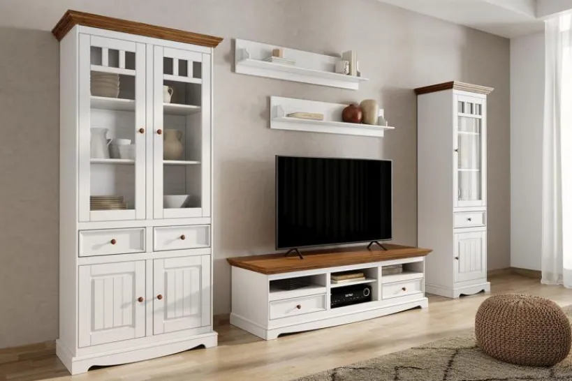 Arrediorg Coppia di mensole shabby chic pino massello