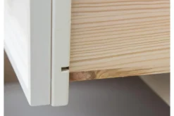 Arrediorg Credenza con vetrina bicolore shabby chic pino massello