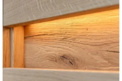 Arrediorg Credenza moderna in massello grezzo con illuminazione LED