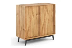 Arrediorg Credenza moderna in massello con portabottiglie