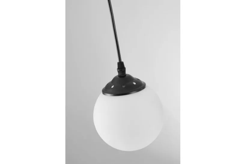 Arrediorg Lampada a sfera nera pendente FINO W1