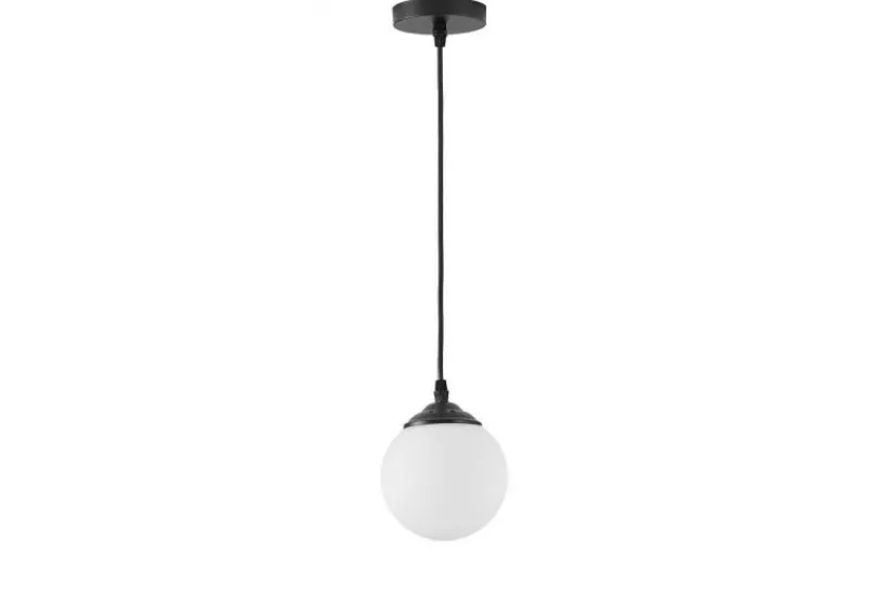 Arrediorg Lampada a sfera nera pendente FINO W1