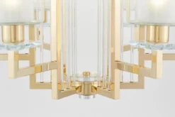 Arrediorg Lampada a soffitto dorata 6 punti luce MANHATTAN W6