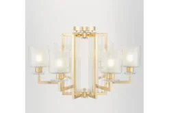 Arrediorg Lampada a soffitto dorata 6 punti luce MANHATTAN W6
