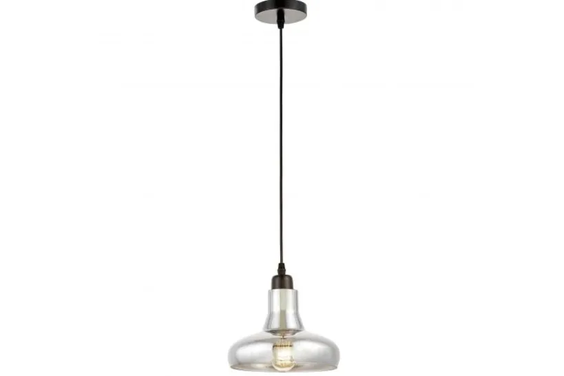Arrediorg Lampada a sospensione design moderno vetro fumè AVONI