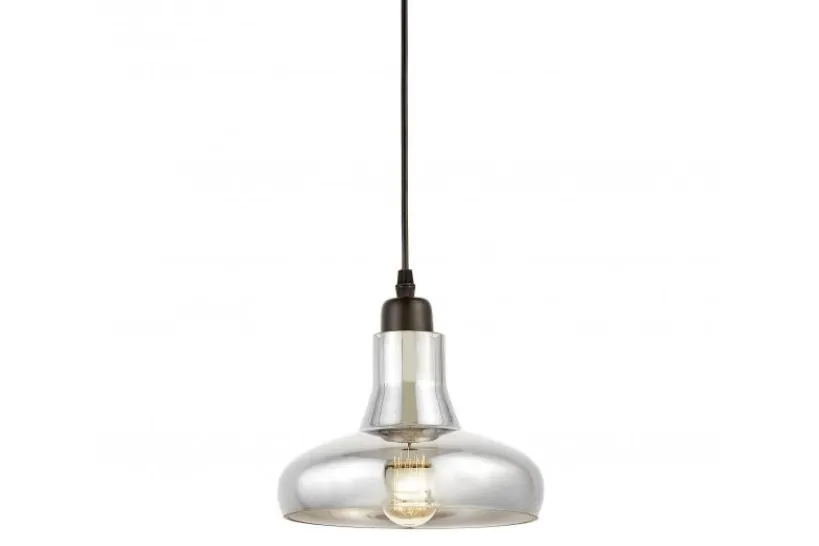 Arrediorg Lampada a sospensione design moderno vetro fumè AVONI