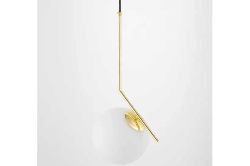 Arrediorg Lampada a sospensione di design a sfera oro SORENTO D30