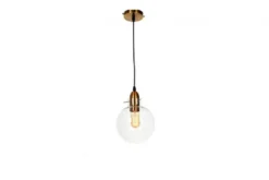 Arrediorg Lampada a sospensione di design moderno a sfera in vetro CALVI