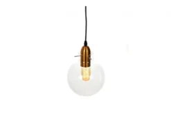 Arrediorg Lampada a sospensione di design moderno a sfera in vetro CALVI