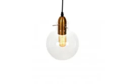 Arrediorg Lampada a sospensione di design moderno a sfera in vetro CALVI