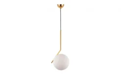 Arrediorg Lampada a sospensione di design a sfera oro caldo SORENTO D20