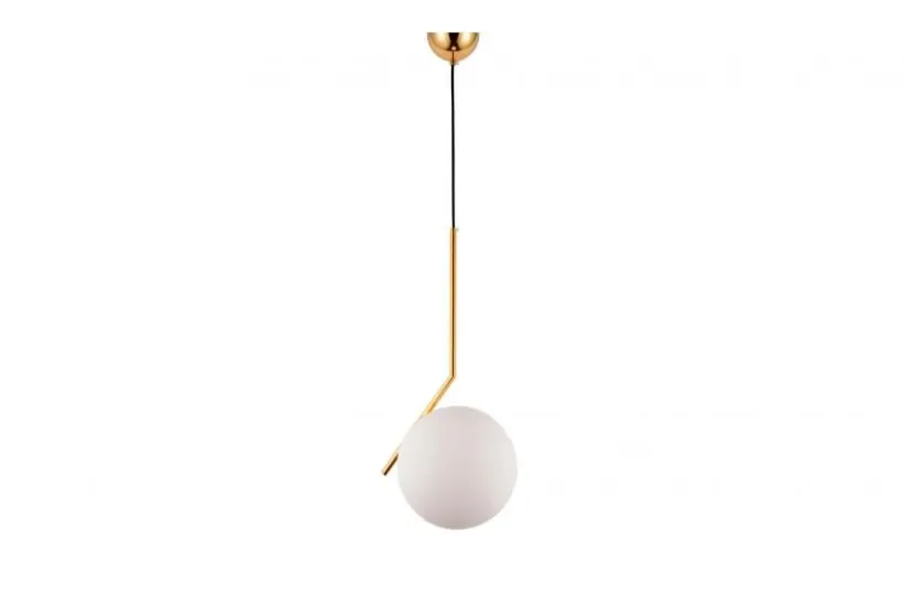 Arrediorg Lampada a sospensione di design a sfera oro caldo SORENTO D20