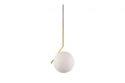 Arrediorg Lampada a sospensione di design a sfera oro caldo SORENTO D20