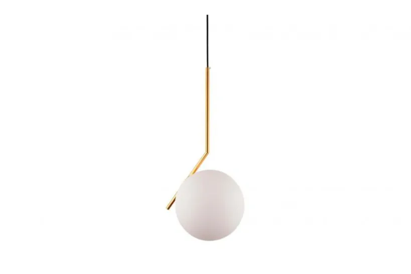 Arrediorg Lampada a sospensione di design a sfera oro caldo SORENTO D20