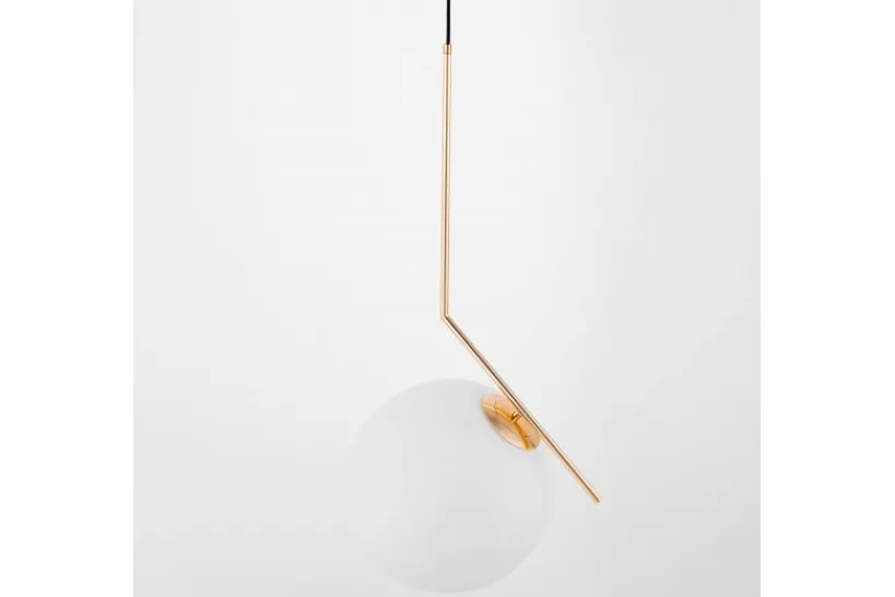 Arrediorg Lampada a sospensione di design a sfera oro caldo SORENTO D30