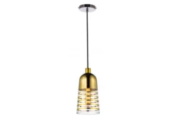 Arrediorg Lampada a sospensione di design in vetro colore ETRICA