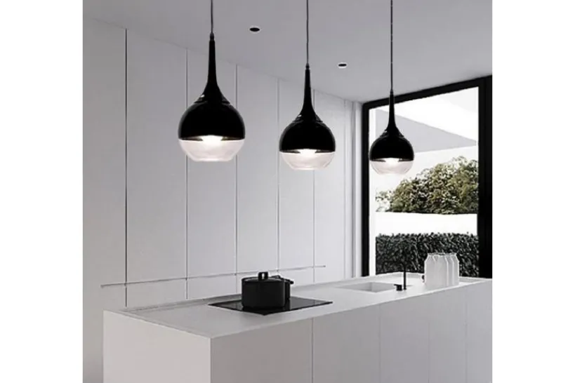 Arrediorg Lampada a sospensione di design in vetro FRUDO