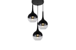 Arrediorg Lampada a sospensione di design 3 sfera in vetro FRUDO W3