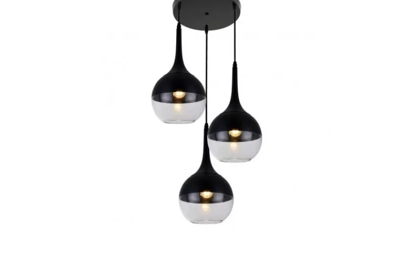 Arrediorg Lampada a sospensione di design 3 sfera in vetro FRUDO W3