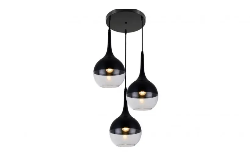 Arrediorg Lampada a sospensione di design 3 sfera in vetro FRUDO W3