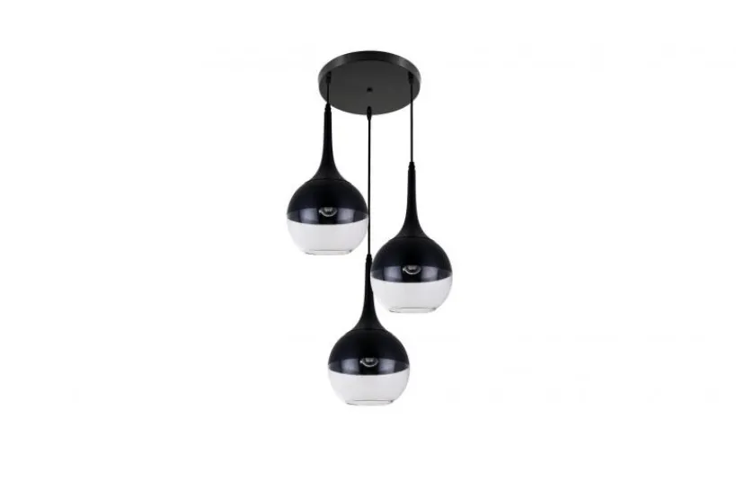 Arrediorg Lampada a sospensione di design 3 sfera in vetro FRUDO W3