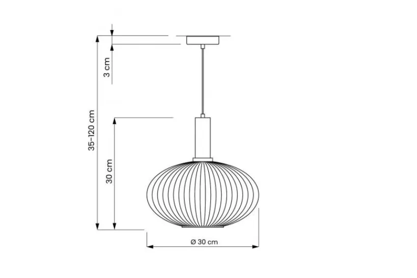 Arrediorg Lampada a sospensione di design a sfera in vetro FLORI Bianco e