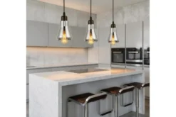 Arrediorg Lampada a sospensione di design moderno in vetro BONIO