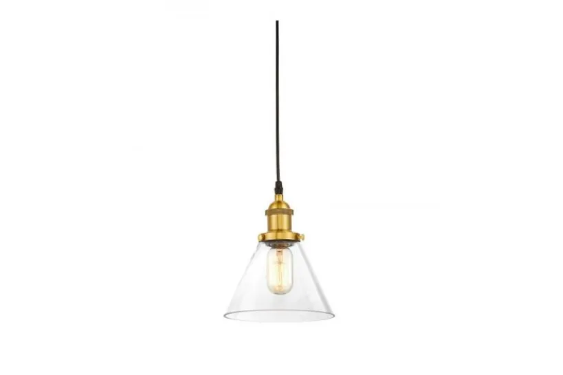 Arrediorg Lampada a sospensione industriale vetro trasparente NUBI W1