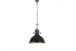Arrediorg Lampada a sospensione in stile industriale vintage ELIGIO W1 argento antico con