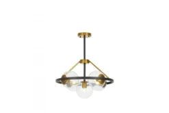 Arrediorg LAMPADA A SOSPENSIONE MODERNA E ORO DONZANO W5 PRO