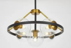 Arrediorg LAMPADA A SOSPENSIONE MODERNA E ORO DONZANO W5 PRO