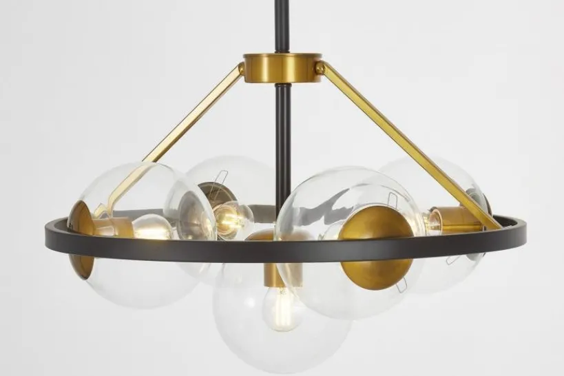 Arrediorg LAMPADA A SOSPENSIONE MODERNA E ORO DONZANO W5 PRO