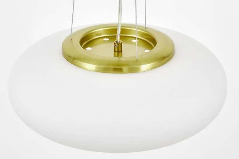 Arrediorg LAMPADA A SOSPENSIONE MODERNA E ORO BIANTE D38