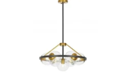 Arrediorg LAMPADA A SOSPENSIONE MODERNA E ORO DONZANO W7 PRO