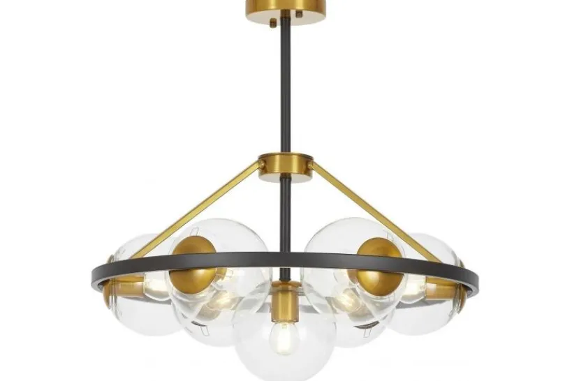 Arrediorg LAMPADA A SOSPENSIONE MODERNA E ORO DONZANO W7 PRO