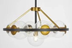 Arrediorg LAMPADA A SOSPENSIONE MODERNA E ORO DONZANO W7 PRO