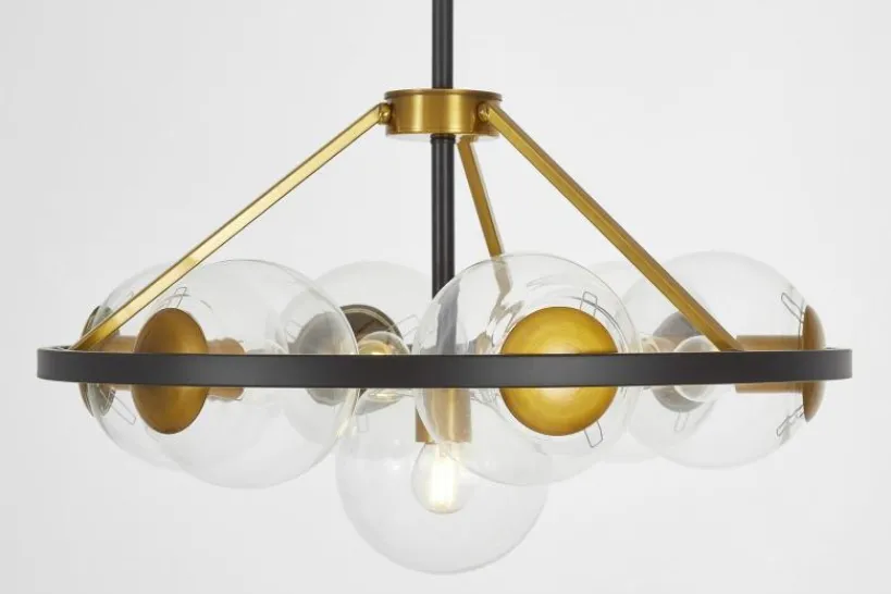 Arrediorg LAMPADA A SOSPENSIONE MODERNA E ORO DONZANO W7 PRO