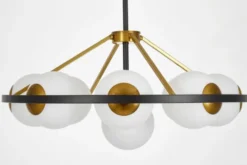 Arrediorg LAMPADA A SOSPENSIONE MODERNA E ORO DONZANO W9