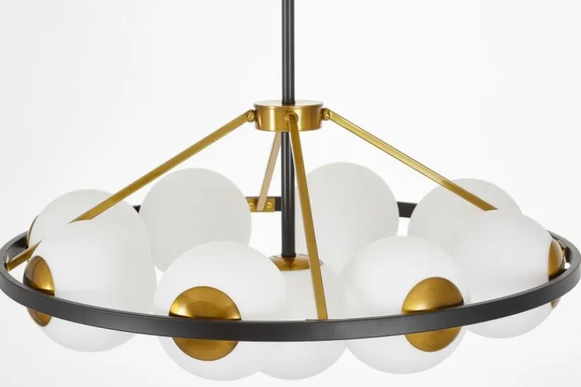 Arrediorg LAMPADA A SOSPENSIONE MODERNA E ORO DONZANO W9