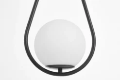 Arrediorg LAMPADA A SOSPENSIONE MODERNA NERA VERO 1C