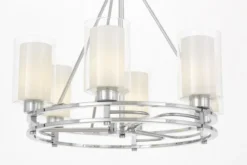 Arrediorg LAMPADA A SOSPENSIONE MODERNA CROMO MARIETTA W6