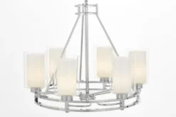 Arrediorg LAMPADA A SOSPENSIONE MODERNA CROMO MARIETTA W6