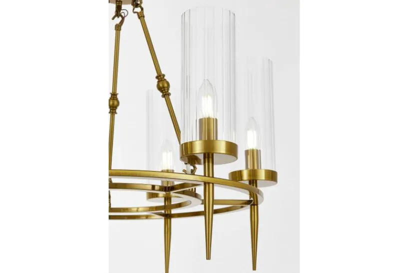Arrediorg LAMPADA A SOSPENSIONE MODERNA IN OTTONE MORATTI W6