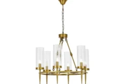 Arrediorg LAMPADA A SOSPENSIONE MODERNA IN OTTONE MORATTI W6