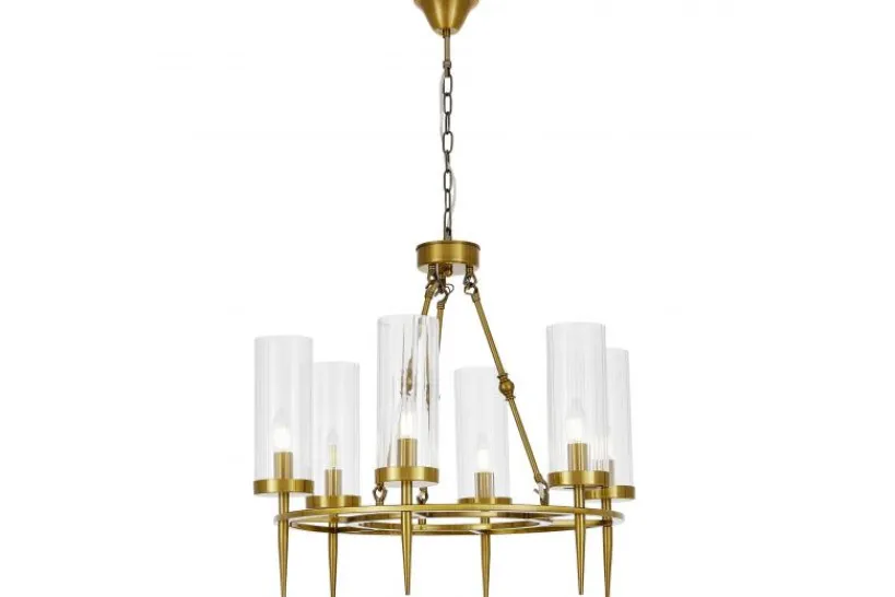 Arrediorg LAMPADA A SOSPENSIONE MODERNA IN OTTONE MORATTI W6