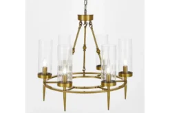 Arrediorg LAMPADA A SOSPENSIONE MODERNA IN OTTONE MORATTI W6