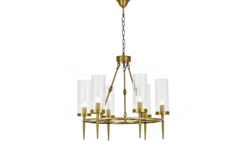Arrediorg LAMPADA A SOSPENSIONE MODERNA IN OTTONE MORATTI W6