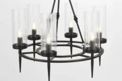 Arrediorg LAMPADA A SOSPENSIONE MODERNA NERA MORATTI W6
