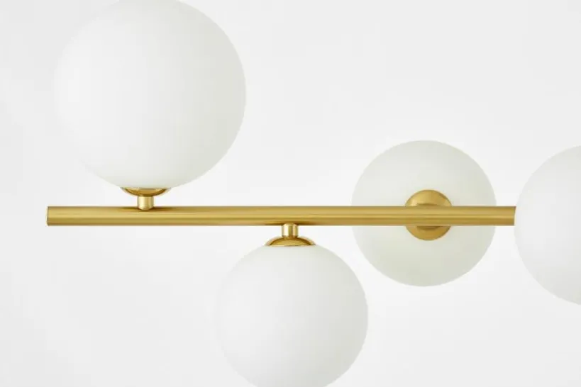 Arrediorg LAMPADA A SOSPENSIONE MODERNA IN OTTONE E AMADEO W7