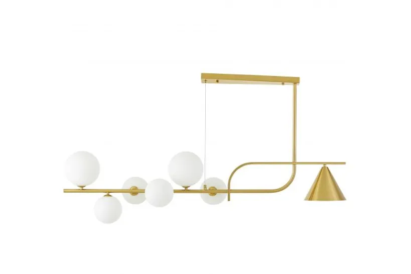 Arrediorg LAMPADA A SOSPENSIONE MODERNA IN OTTONE E AMADEO W7